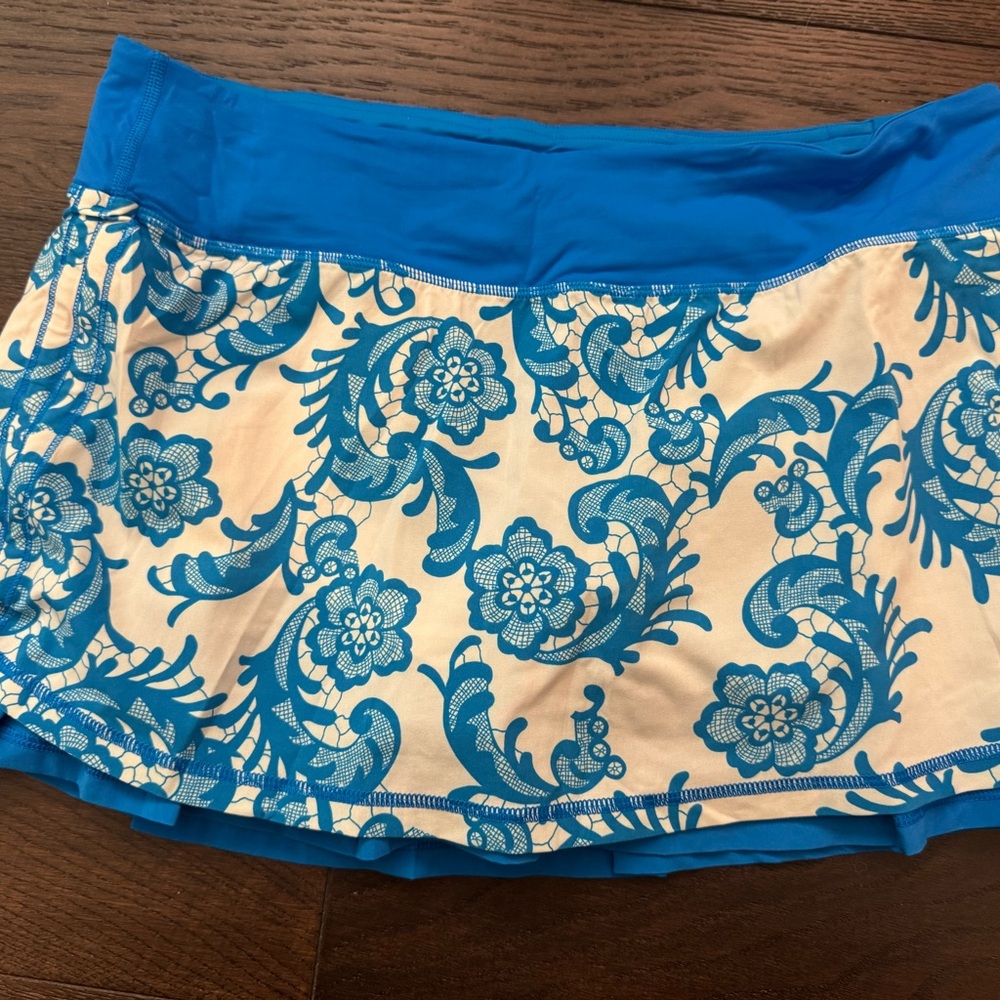 lululemon athletica Blue and white Skirt